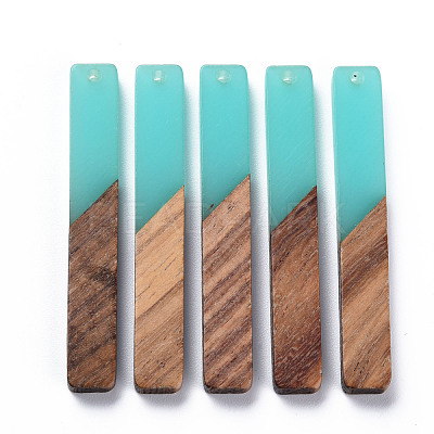 Resin & Walnut Wood Big Pendants RESI-S358-39L-1