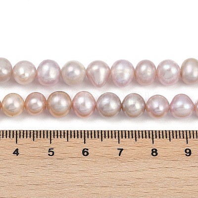 Natural Cultured Freshwater Pearl Beads Strands PEAR-I007-07X-03E-1