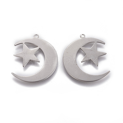 Tarnish Resistant 201 Stainless Steel Pendants STAS-L234-119P-1