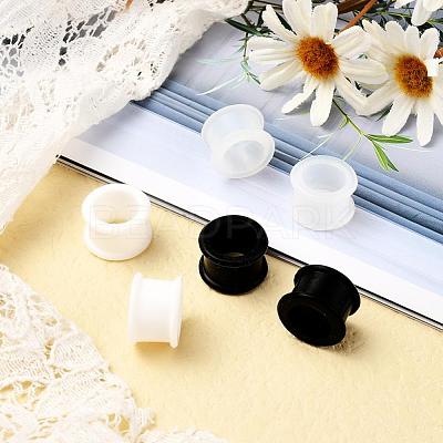 6Pcs 3 Colors Pulley Silicone Ear Gauges Flesh Tunnels Plugs FIND-YW0001-18E-1