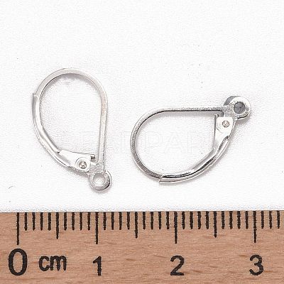 925 Sterling Silver Leverback Earrings STER-S002-56-1