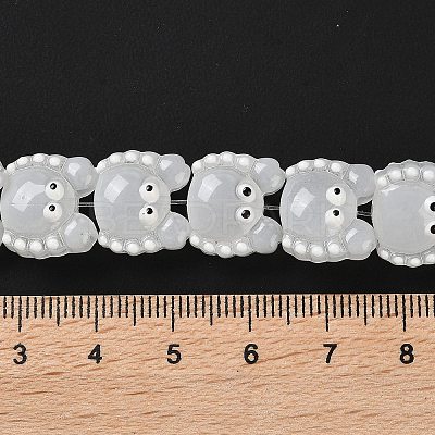 Transparent Glass Beads Strands LAMP-L078-010I-1