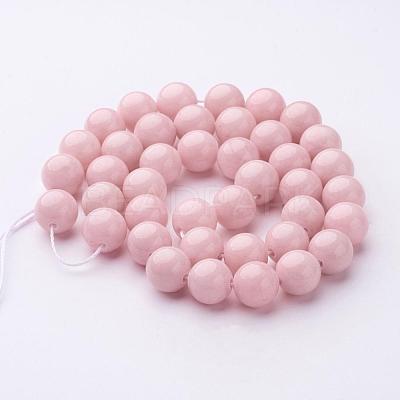 Natural Mashan Jade Round Beads Strands G-D263-10mm-XS02-1