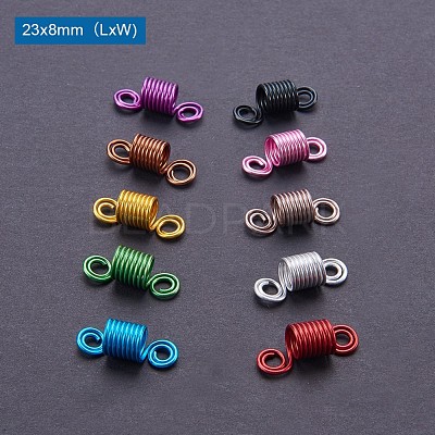 Aluminum Wire Hair Coil Cuffs ALUM-PH0003-01-1