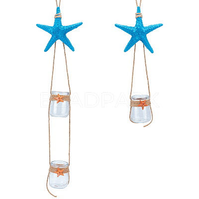 2Pcs 2 Style  Wall Hanging Decorate HJEW-PH0001-12-1