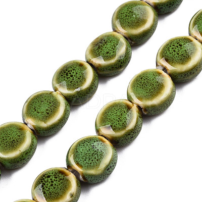 Handmade Porcelain Ceramic Beads Strands PORC-Q265-008C-1