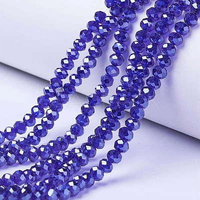 Electroplate Glass Beads Strands EGLA-A034-T3mm-A11-1