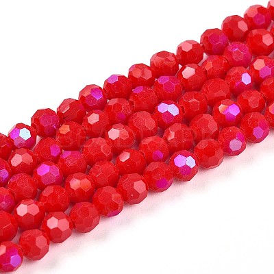 Opaque Glass Beads Strands LS-EGLA-A035-P4mm-L03-1