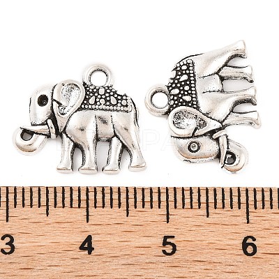 Tibetan Style Alloy Charms Pendants TIBEP-A124745-AS-LF-1
