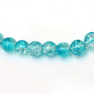 Baking Paint Crackle Glass Beads Strands X-CCG-S001-6mm-06-1
