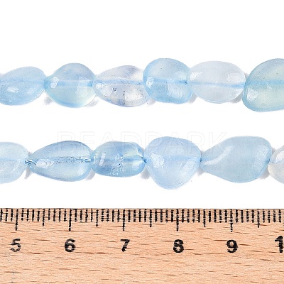 Natural Aquamarine Beads Strands X-G-R445-8x10-36-1