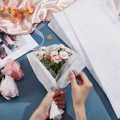 Crepe Paper Flower Packaging Paper AJEW-WH0472-05A-1
