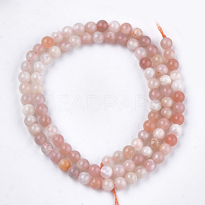 Natural Sunstone Beads Strands G-S333-4mm-038-1