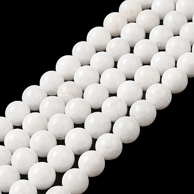 Natural Malaysia Jade Beads Strands G-A146-6mm-B01-1
