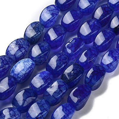 Natural Dragon Veins Agate Beads Strands G-G172-01Q-1