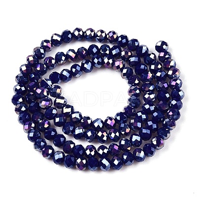 Electroplate Glass Beads Strands LS-EGLA-A044-P3mm-B07-1