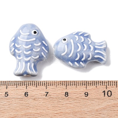 Handmade Porcelain Beads PORC-K010-08L-1