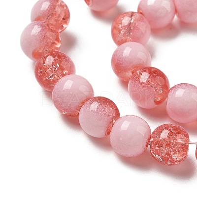 Crackle Glass Beads Strands GLAA-U001-8mm-13-1