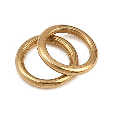 Ion Plating(IP) 304 Stainless Steel Closed Jump Rings STAS-G393-06G-08-1