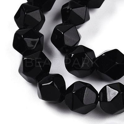 Natural Obsidian Beads Strands X-G-T139-8mm-50-1