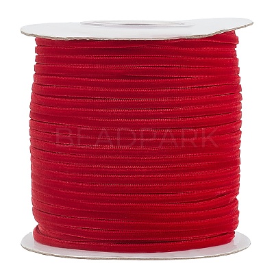 Polyester Velvet Ribbon for Gift Packing and Festival Decoration SRIB-M001-4mm-260-1