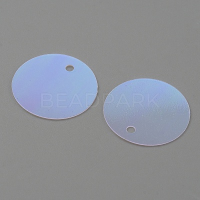 Rainbow Iridescent PVC Paillette/Sequins Pendants KY-WH0046-100D-1