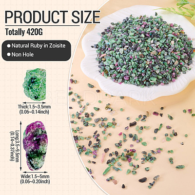 420G Natural Ruby in Zoisite Beads G-TA0003-22-1