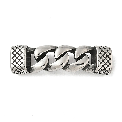 304 Stainless Steel Twisted Chain Connector Charms STAS-Z147-11AS-04-1