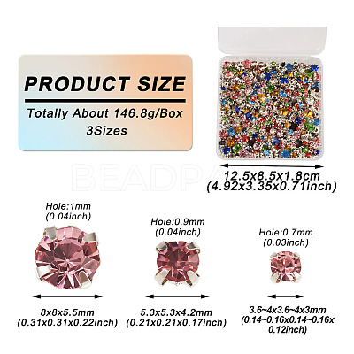 3 Sizes Sew on Rhinestone RGLA-YS0001-01-1