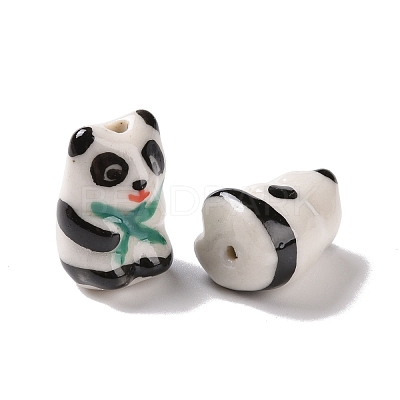 Handmade Printed Porcelain Beads PORC-G007-01-1