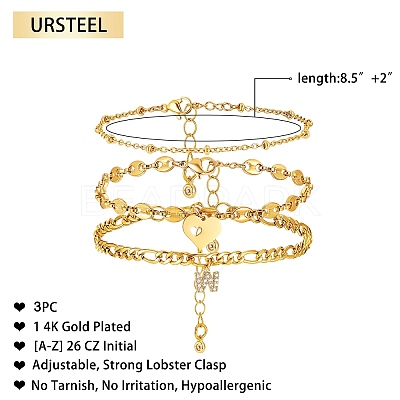 Anklets Sets AJEW-AN00383-23-1