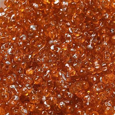 Spray Painted Glass Seed Beads SEED-F005-05A-02-1