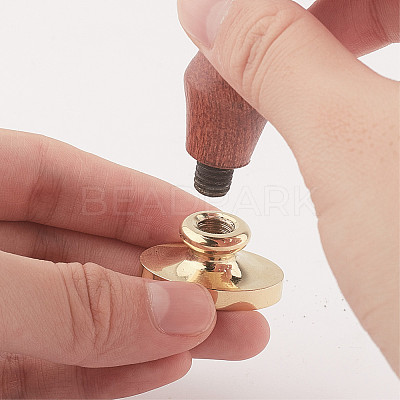 Wax Seal Brass Stamp Head AJEW-WH0213-007-1