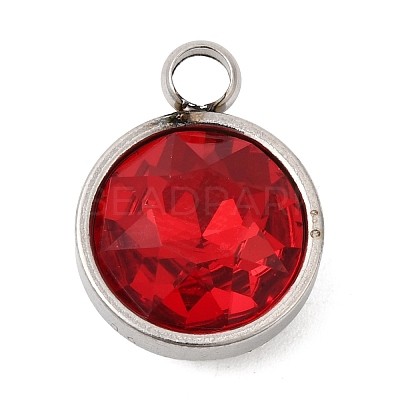 Birthstone Theme January 304 Stainless Steel Pendants STAS-G082-17P-01-1