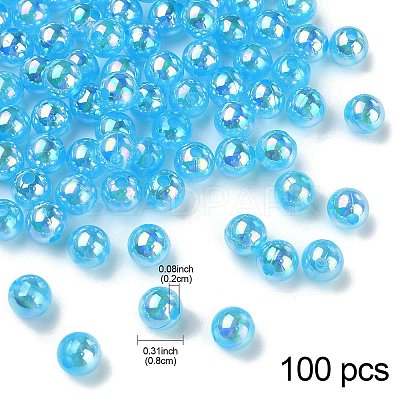 Transparent Acrylic Beads MACR-YW0002-90A-03-1