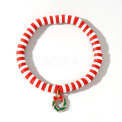 Christmas 304 Stainless Steel Enamel Charm Bracelets ZQ4442-2-1