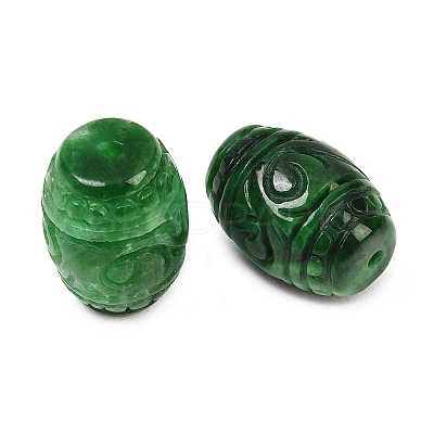Natural Myanmar Jade Dyed Beads G-D364-09A-1