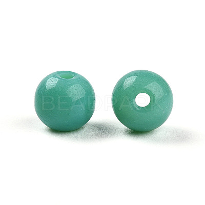 Opaque Solid Color Glass Beads GLAA-N007-6mm-A01-1