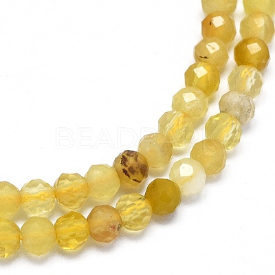Natural Yellow Opal Beads Strands G-O180-05A-1