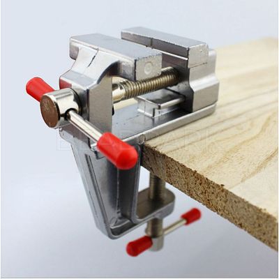 Aluminum Alloy Mini Table Bench Vise AJEW-I060-01-1