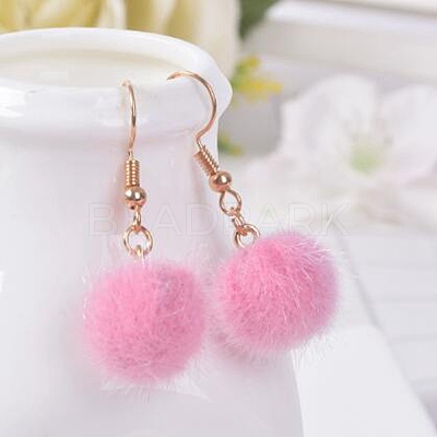 Alloy Polyester Dangle Earrings FS-WG470DC-01-1