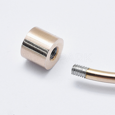 Eco-Friendly 316 Surgical Stainless Steel Cuff Bangle Making STAS-I078-02RG-NR-1