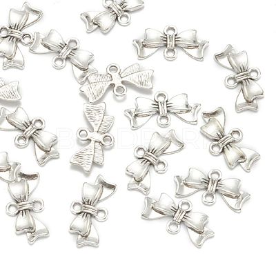 Bowknot Alloy Links connectors EA11930Y-NF-1