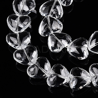 Transparency Glass Beads Strands GLAA-T023-13B-1