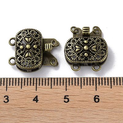 Brass Box Clasps KK-F867-38AB-1