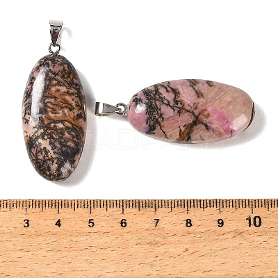 Natural Rhodonite Pendants GG-CBACB71-01P-12-1