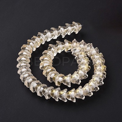 Transparent Glass Beads Strands LAMP-H061-01D-02-1