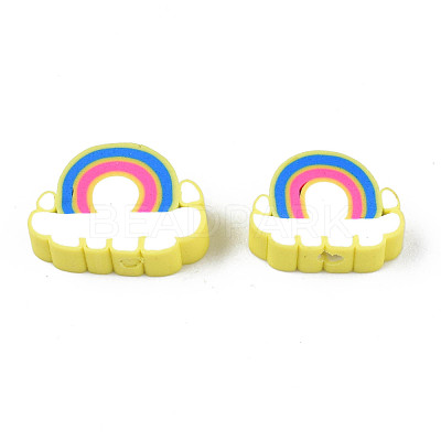 Handmade Polymer Clay Beads CLAY-T012-31D-1