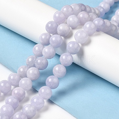 Natural Dyed White Jade Beads Strands G-M402-C04-04-1
