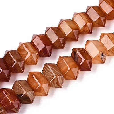 Natural Red Agate Beads Strands G-T142-59-1
